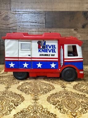 Vintage 1973 Ideal Toy Corp Evel Knievel Scramble Van